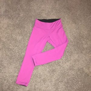 Reversible lululemon Capri leggings size 4